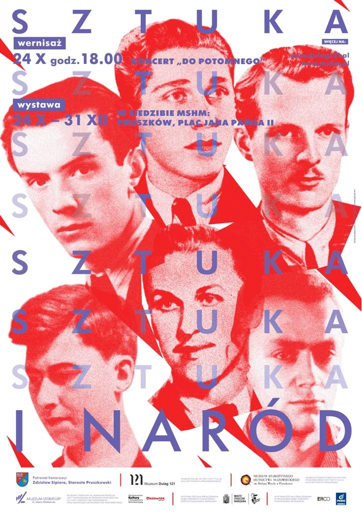 plakat wystawa sztuka i narós