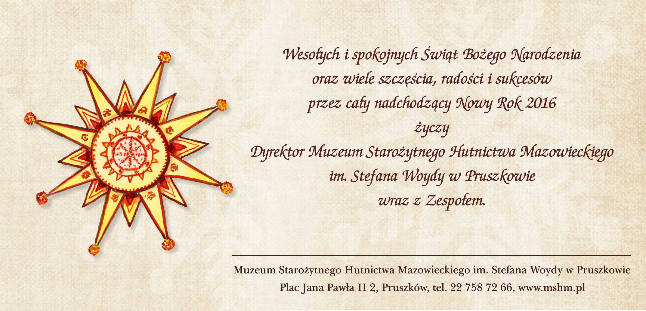 Życzenia świąteczne 2015