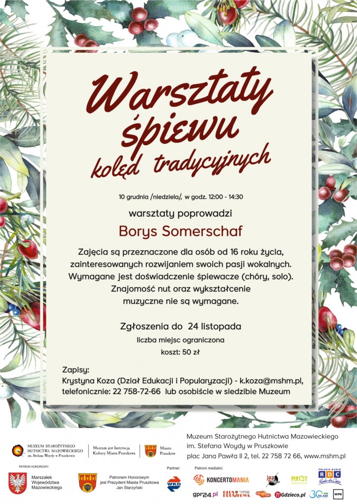 MSHM - Warsztaty śpiewu kolęd tradycyjnych