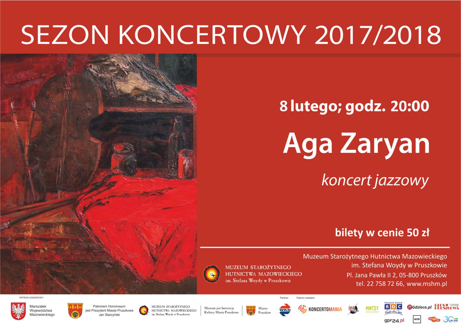 plakat Aga Zaryan w poziomie A3